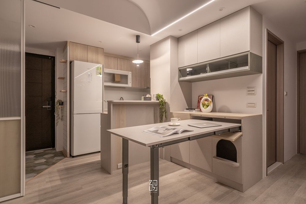 森系貓宅-隱藏式餐桌