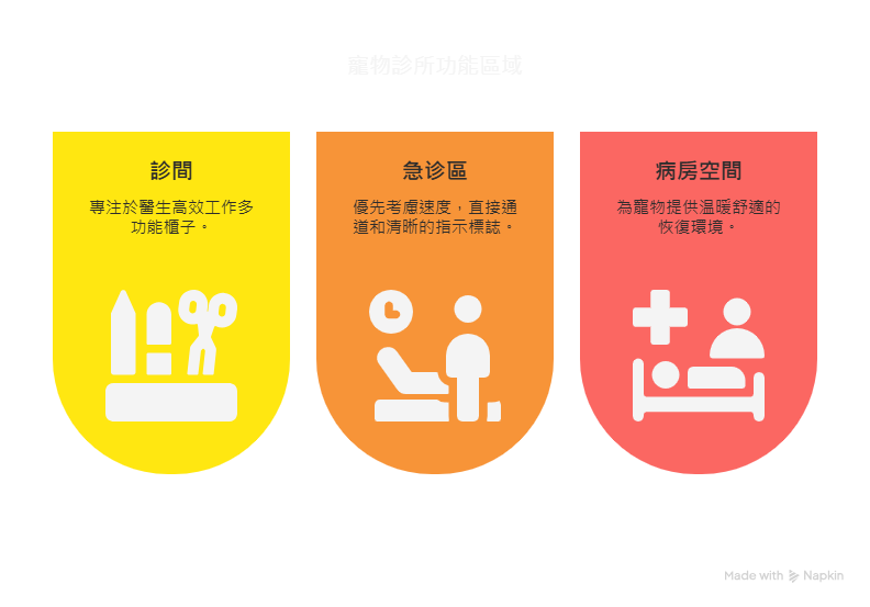 寵物診所功能區域