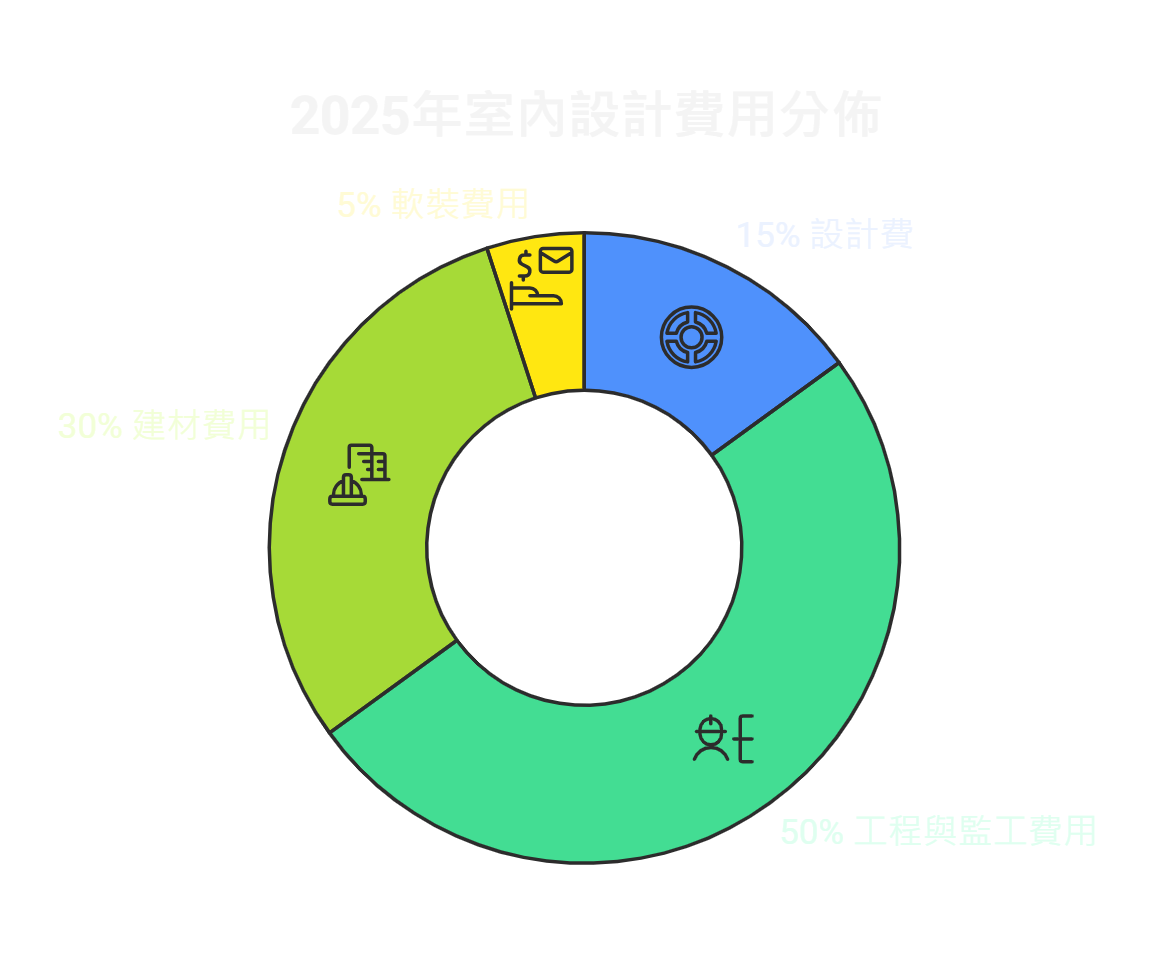 2025室內設計費用分佈